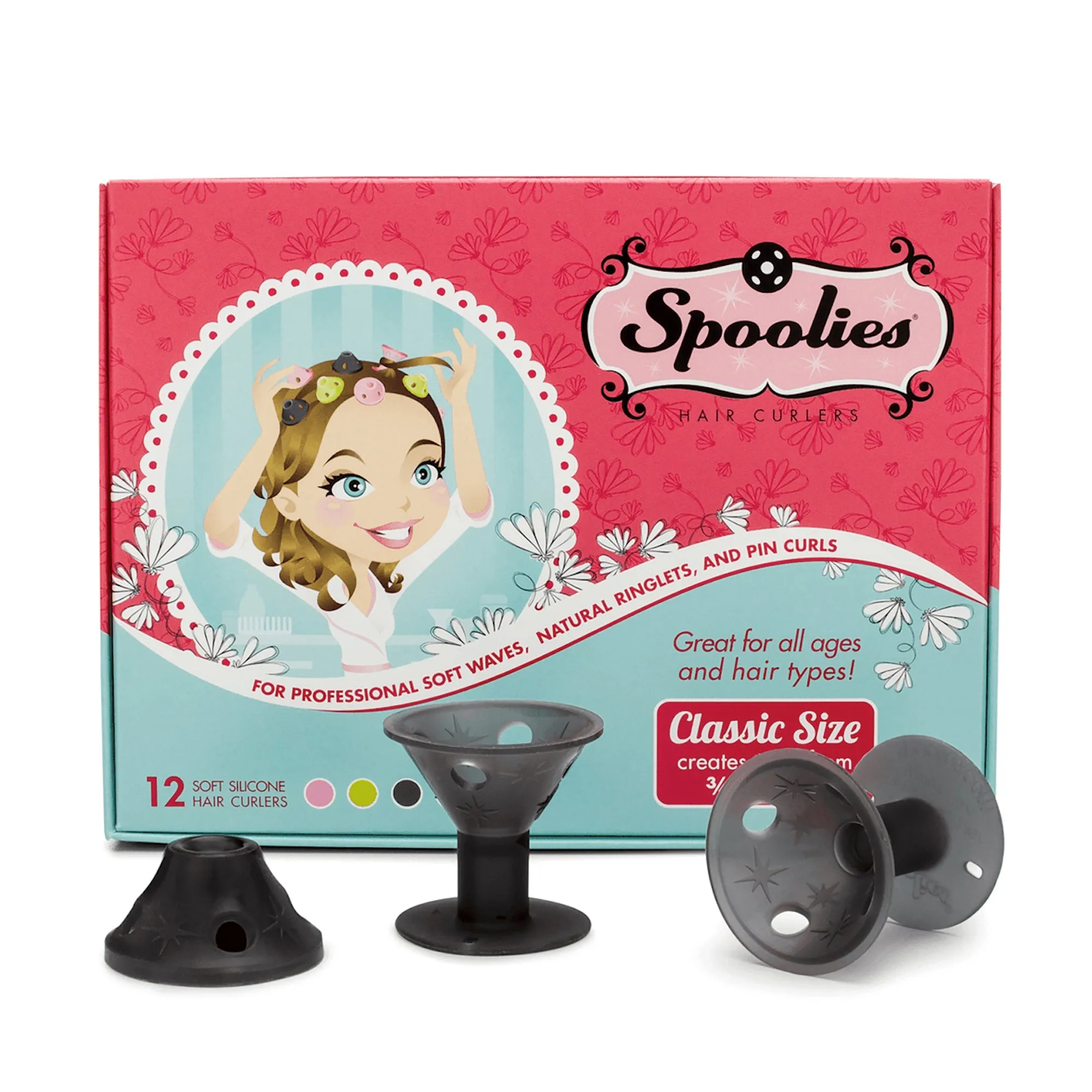 12pc Box - Medium Spoolies®, Shadow Black