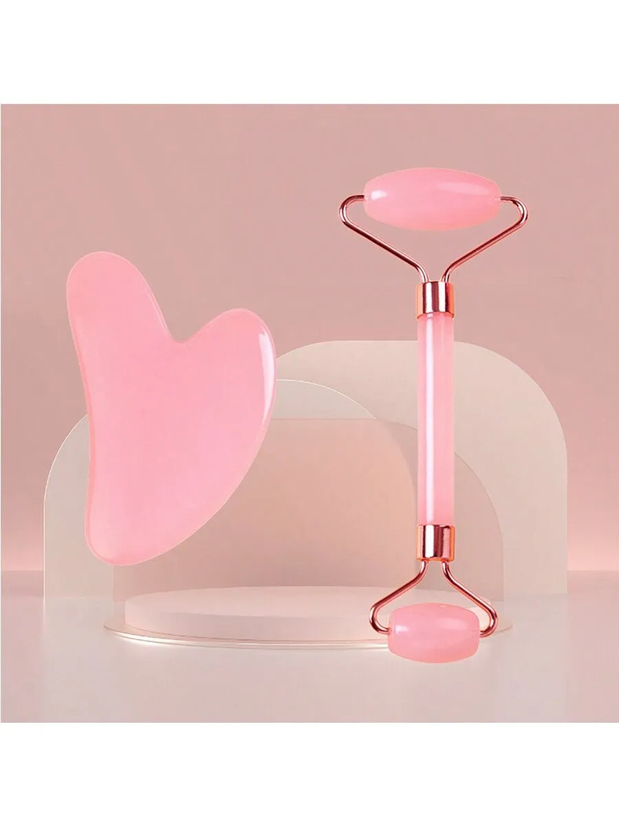 1/2PcsFacial Massage Tool Pink Massage Tool Suitable For Facial Massage Women Facial Massage Tool Portable And Compact Massage Tool Women Beauty Roller