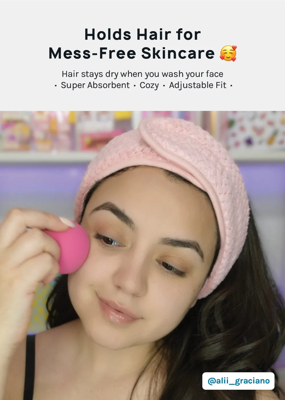 A  Microfiber Plush Spa Headband