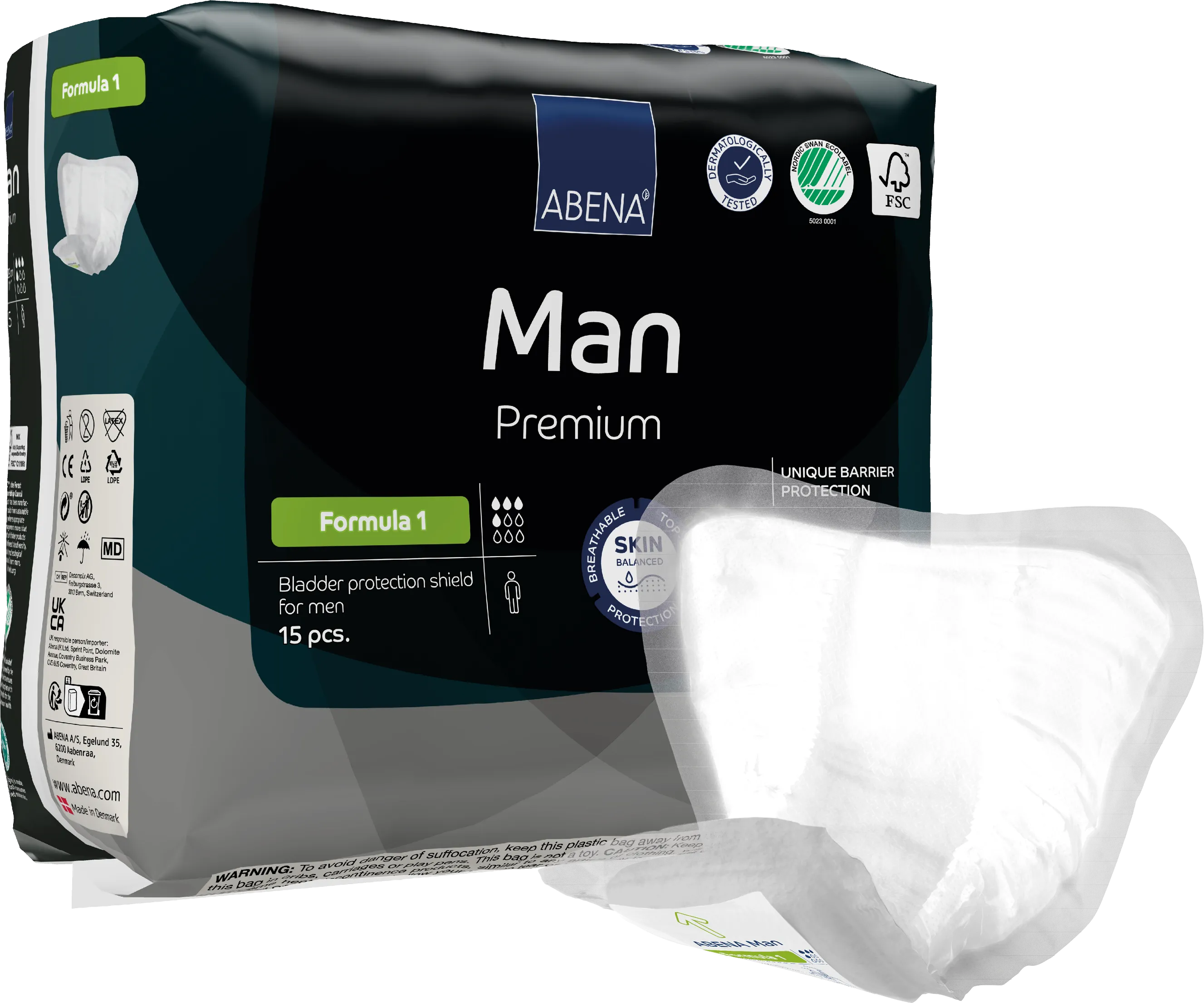 Abena Man Premium Bladder Protection Shield, Formula 1