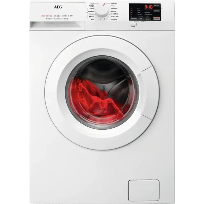 AEG L6WEJ841N 8Kg / 4Kg Washer Dryer with 1600 rpm - White