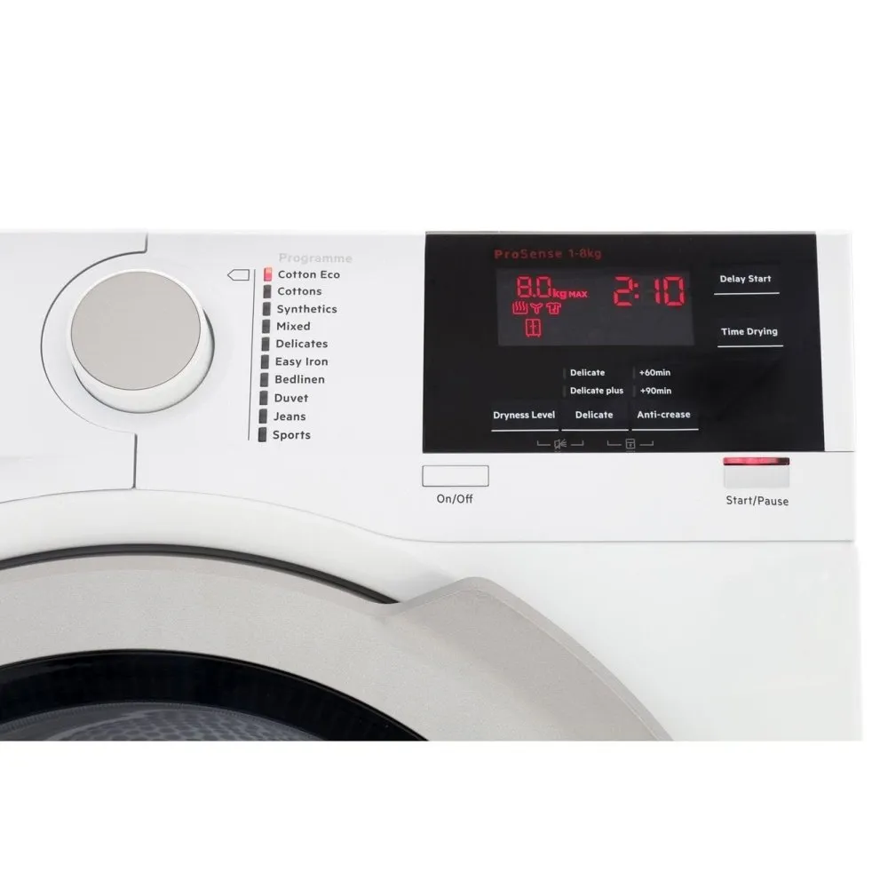 AEG T6DBG822N Freestanding Condenser Tumble Dryer - White