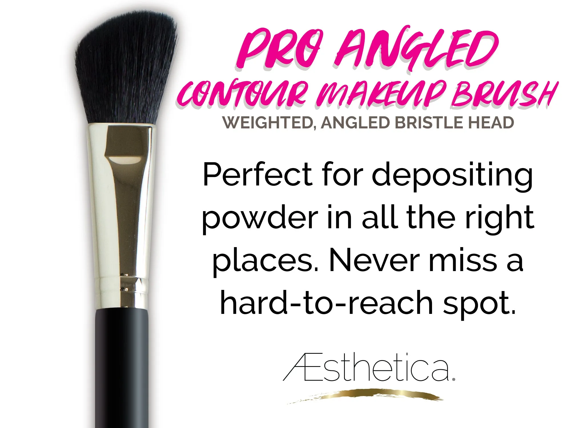 Aesthetica 5 Piece Pro Brush Set with Pouch