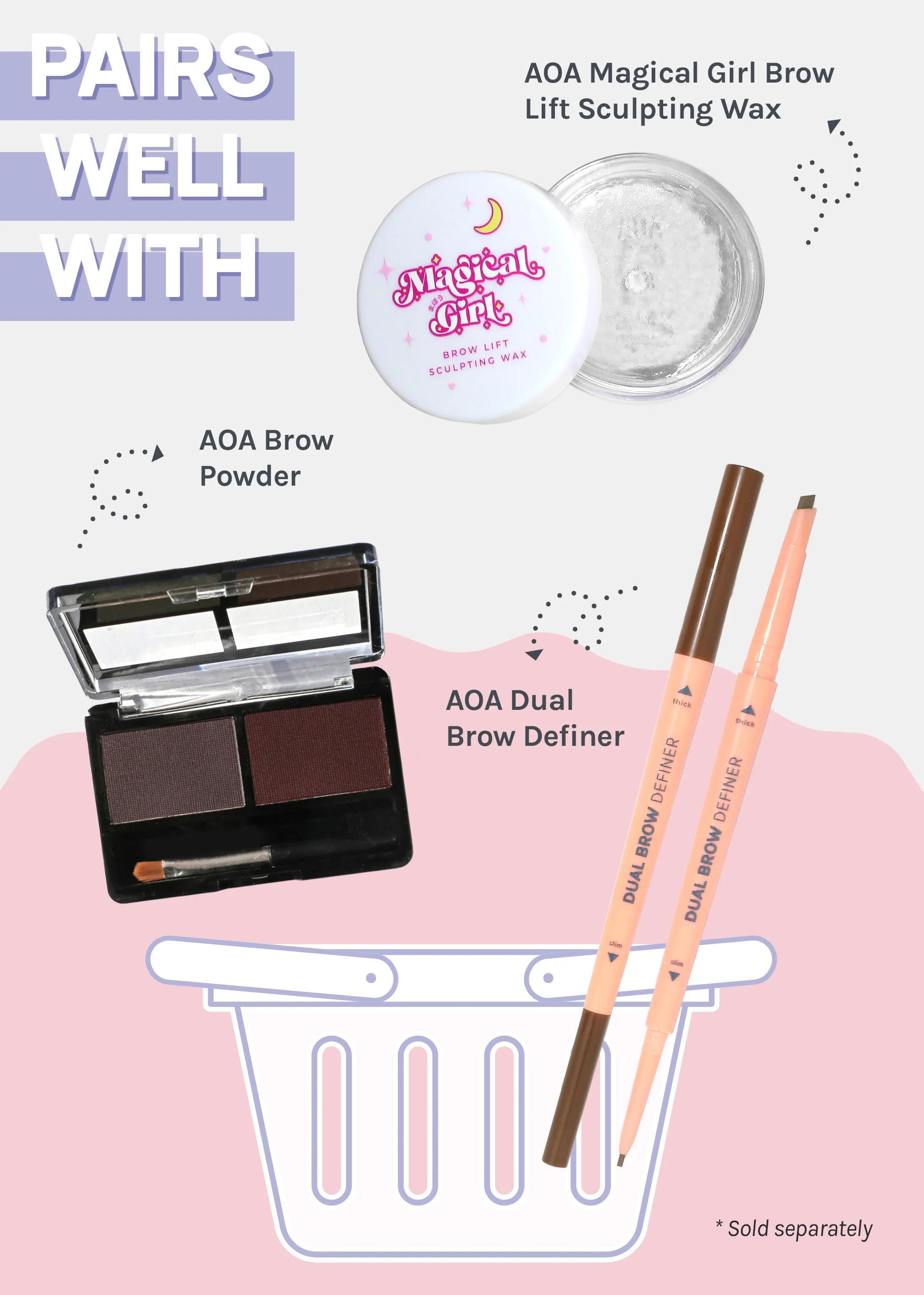 AOA Disposable Brow   Lash Spoolies