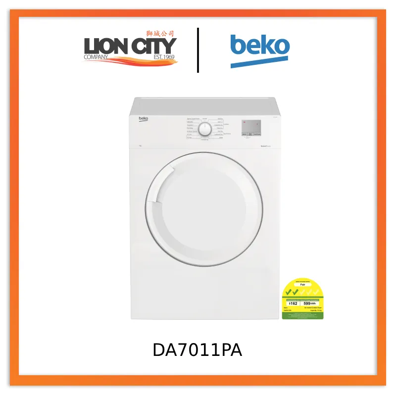 Beko DA7011PA Tumble Dryer (Air Vented, 7 kg)