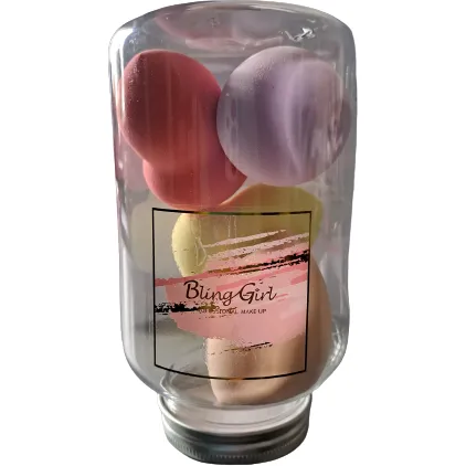 Bling Girl Jar Makeup Blender Sponges