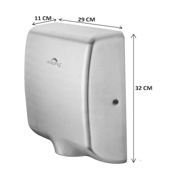 Dolphy Tornado Stainless Steel Turbo Hand Dryer 1000W