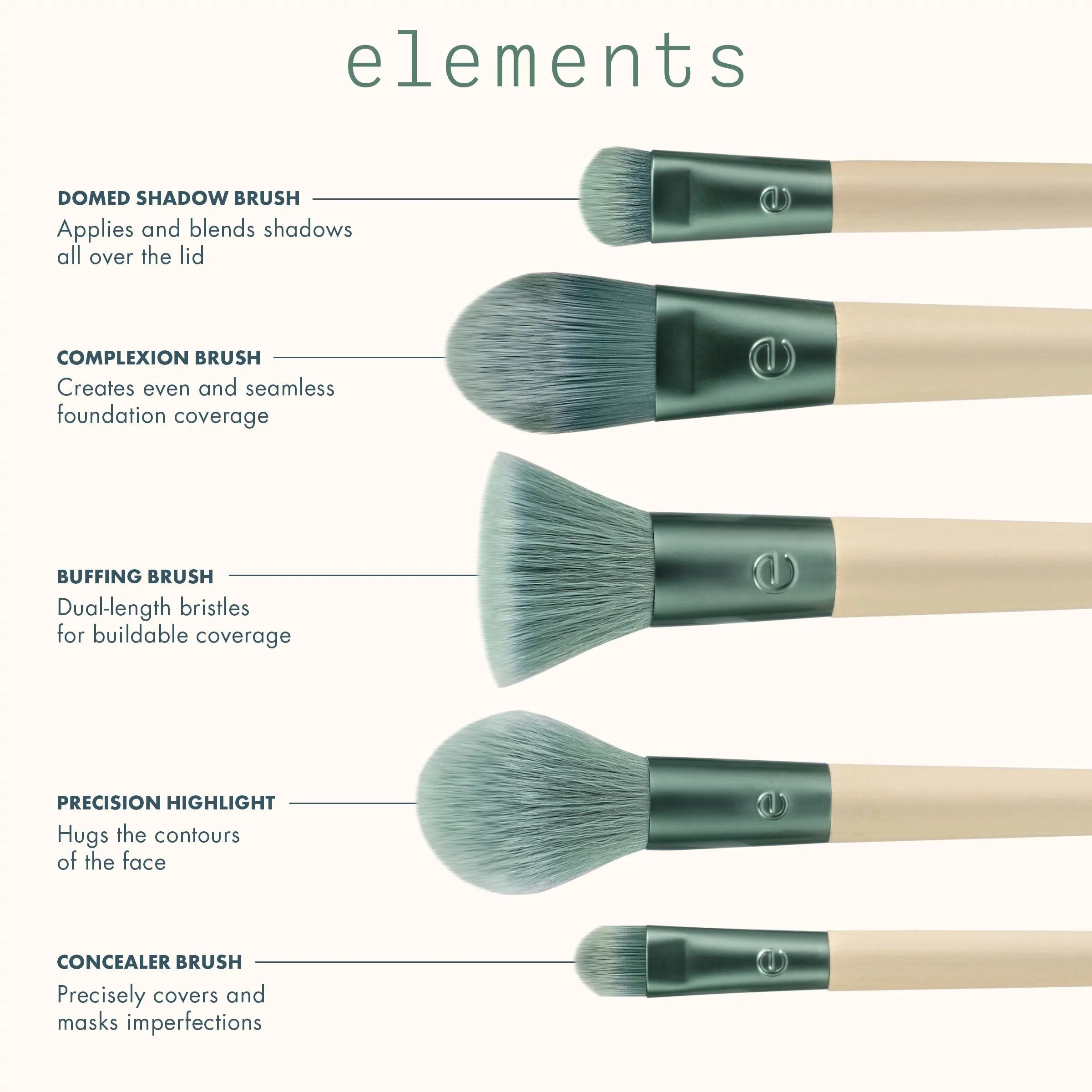 Elements Super-Natural Face Makeup Brush Kit