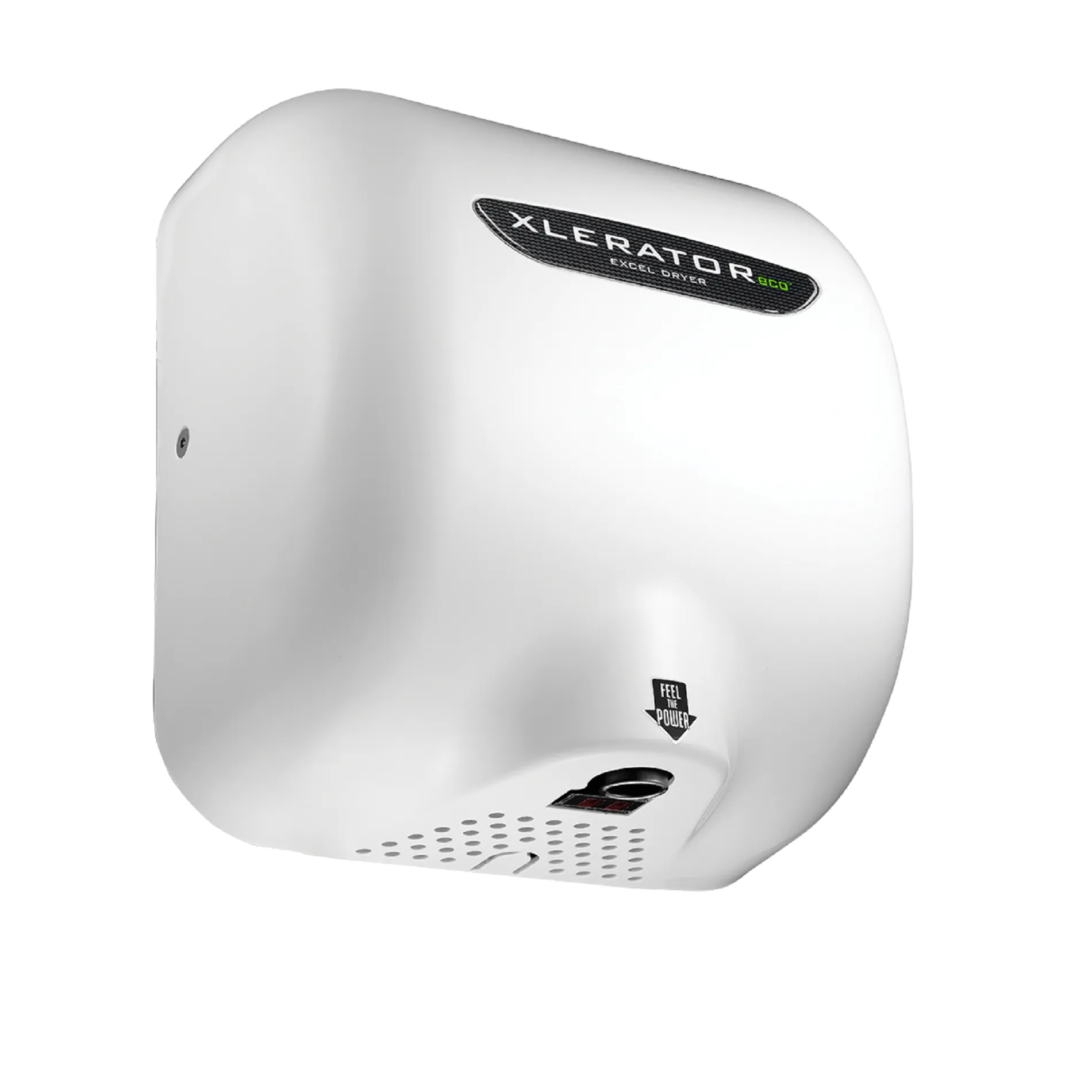 Excel Dryer XLERATOReco® XL-WH-ECO (No Heat) Hand Dryer with HEPA Filter - White Epoxy on Zinc Alloy High Speed Automatic Surface-Mounted