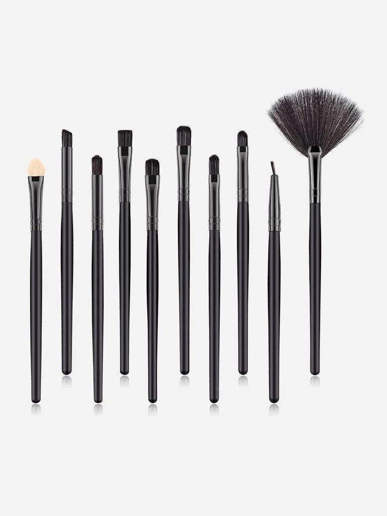 Fan Shaped Makeup Brush 10pcs