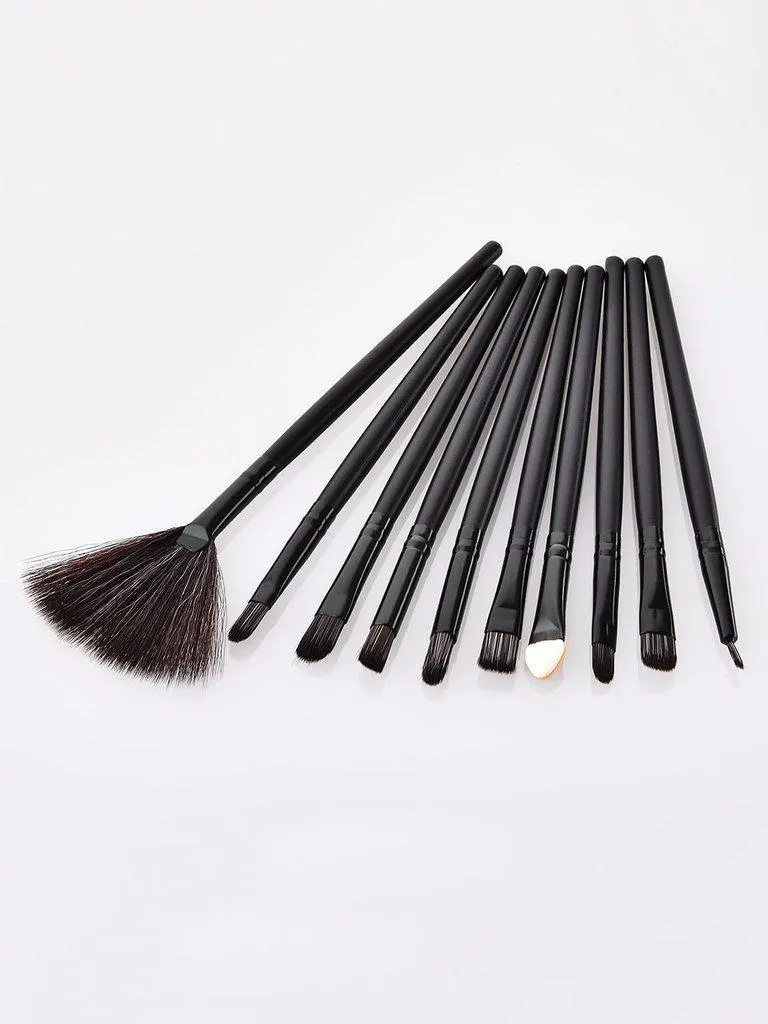 Fan Shaped Makeup Brush 10pcs