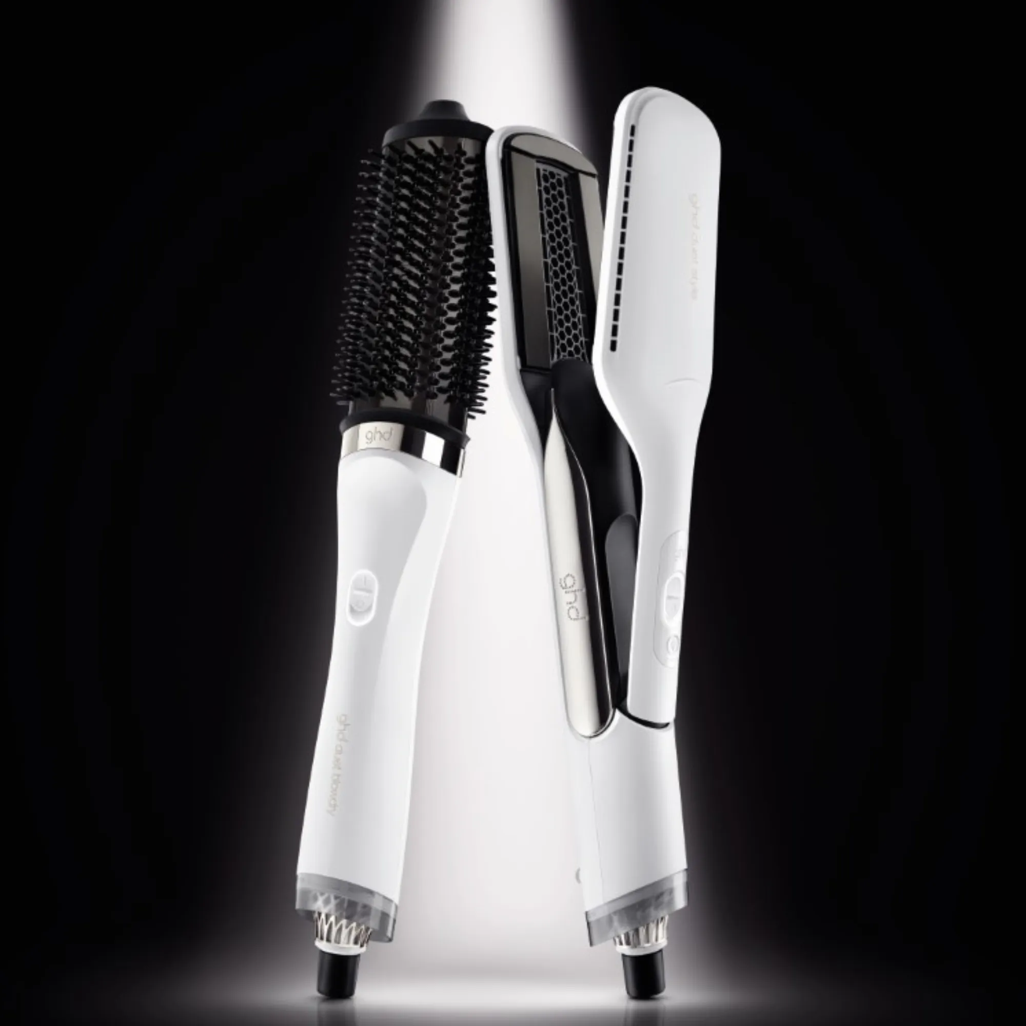 ghd Duet Blowdry Hair Dryer Brush - White