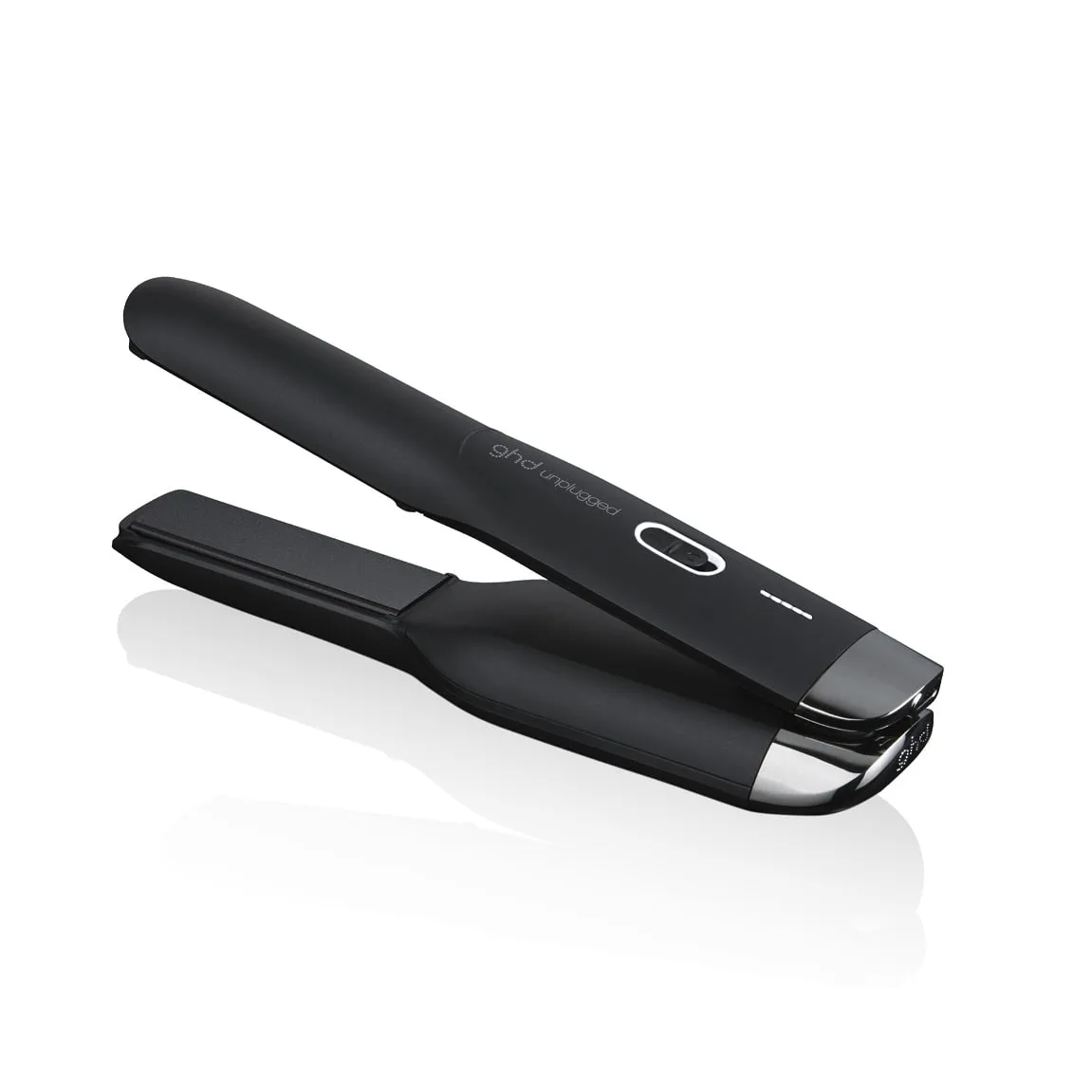 ghd unplugged hair straightener in matte black