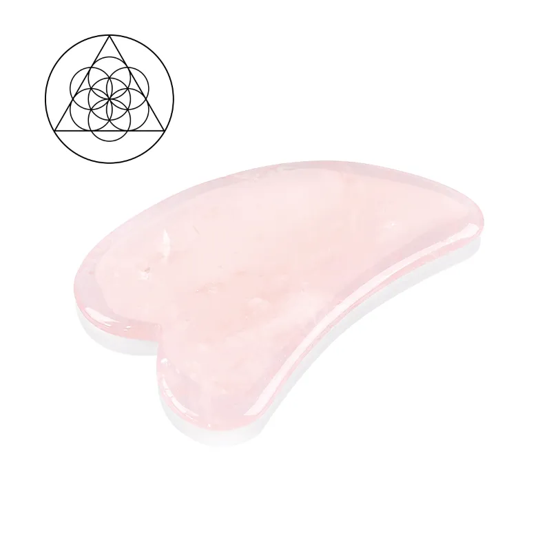 Guasha Massage Stone, Rose Quartz (Guasha)