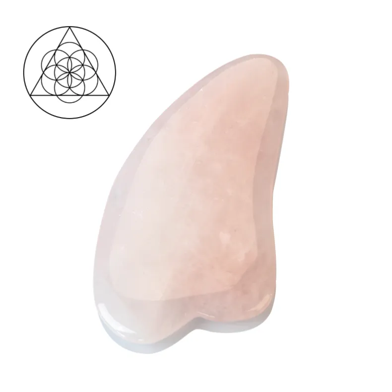 Guasha Massage Stone, Rose Quartz (Guasha)