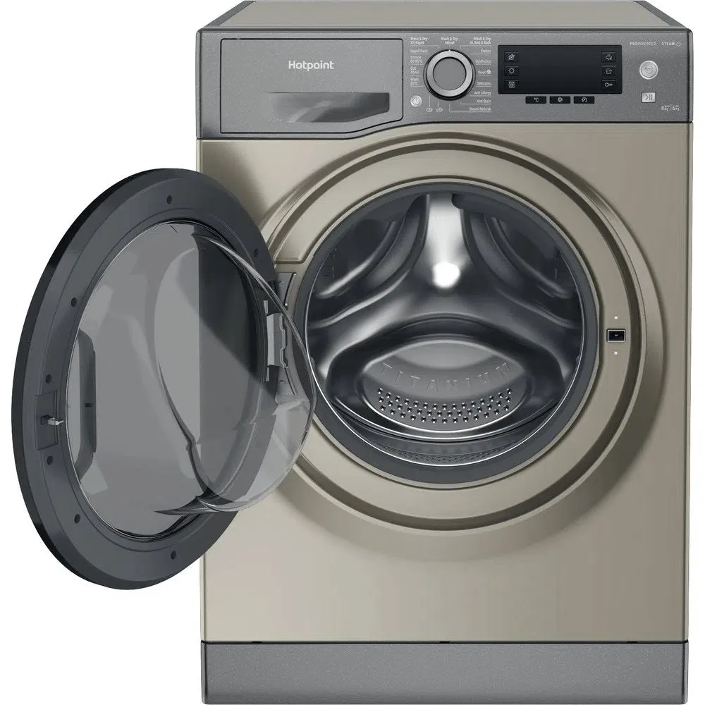 Hotpoint NDD8636GDAUK 8 6Kg Washer Dryer with 1400 rpm, ActiveCare, 59.5cm Wide - Graphite