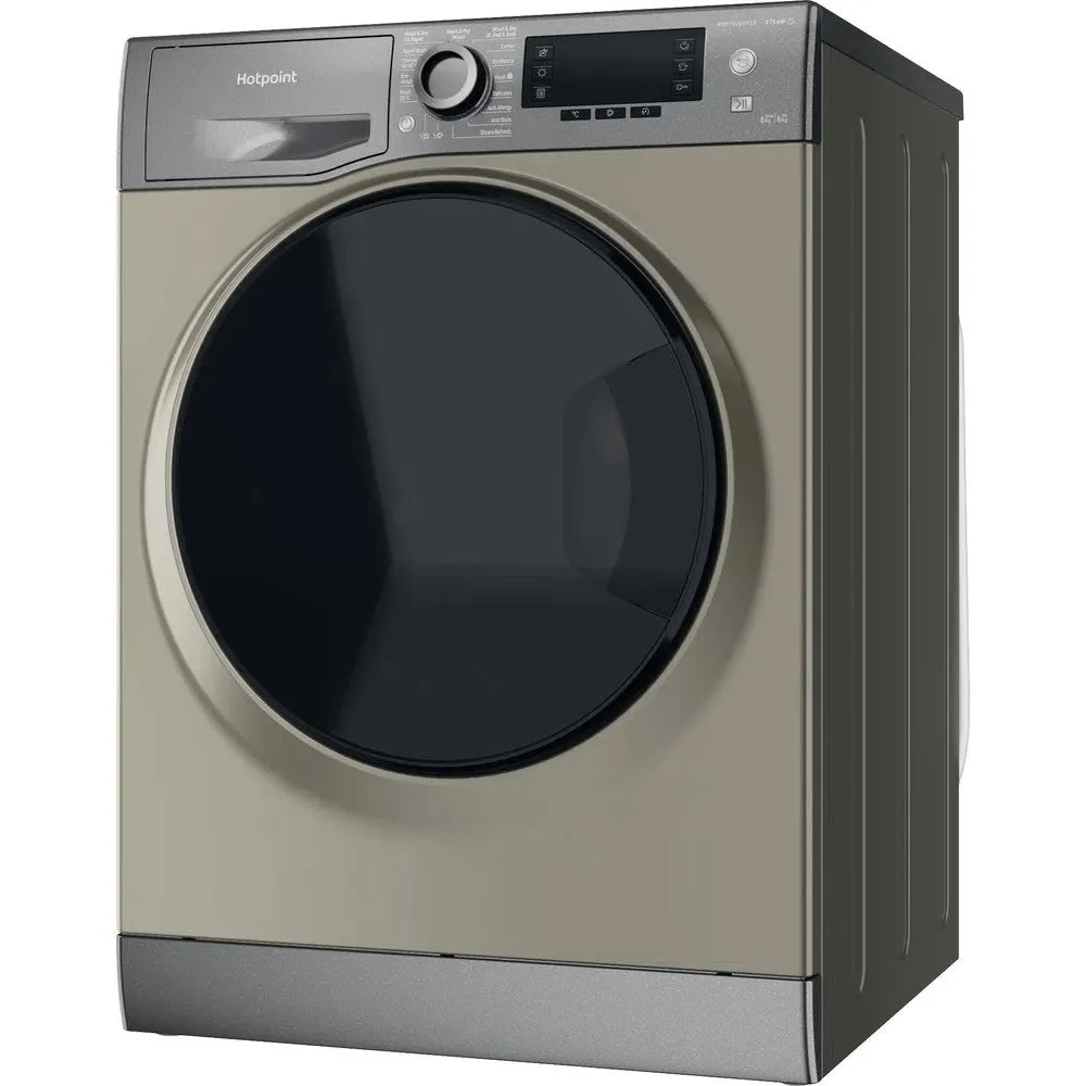 Hotpoint NDD8636GDAUK 8 6Kg Washer Dryer with 1400 rpm, ActiveCare, 59.5cm Wide - Graphite