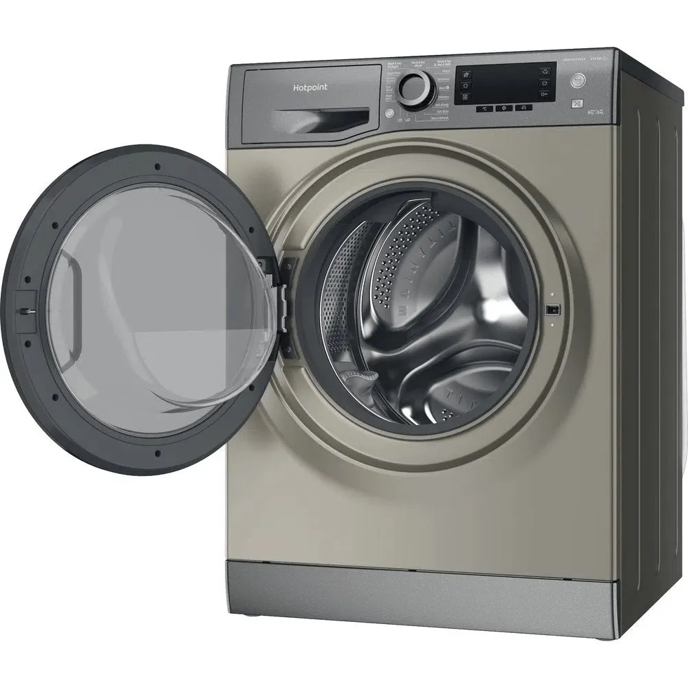 Hotpoint NDD8636GDAUK 8 6Kg Washer Dryer with 1400 rpm, ActiveCare, 59.5cm Wide - Graphite