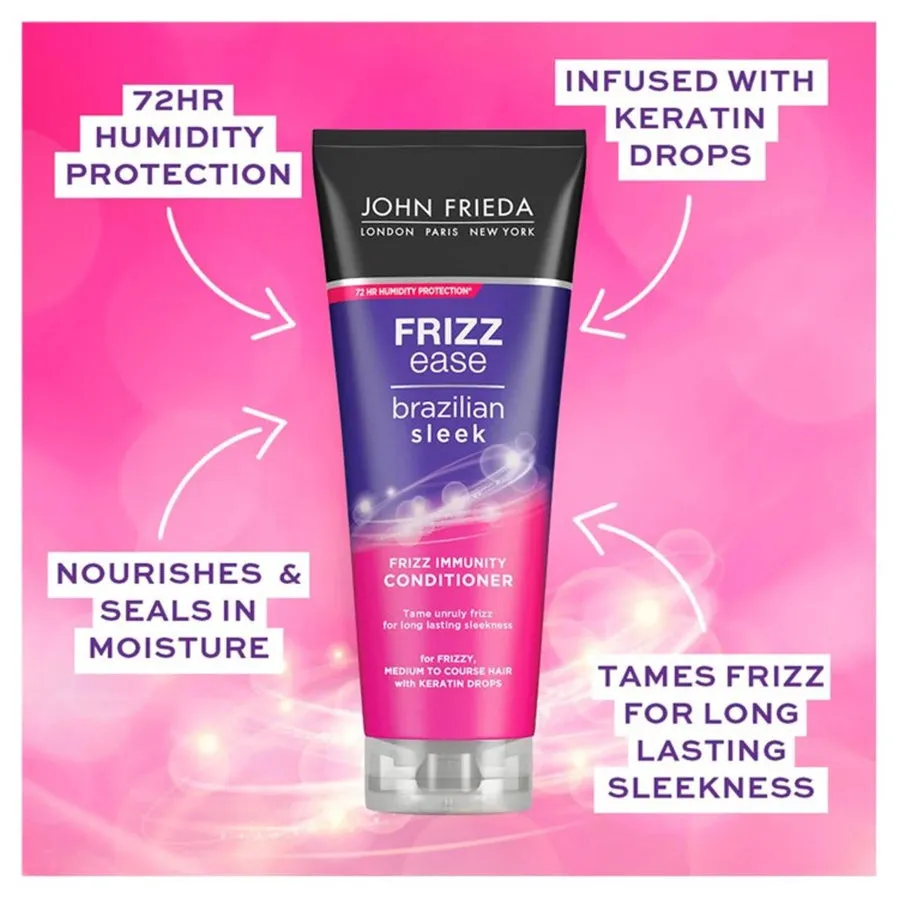 John Frieda Frizz Ease Brazilian Sleek Frizz Immunity Conditioner 250ml