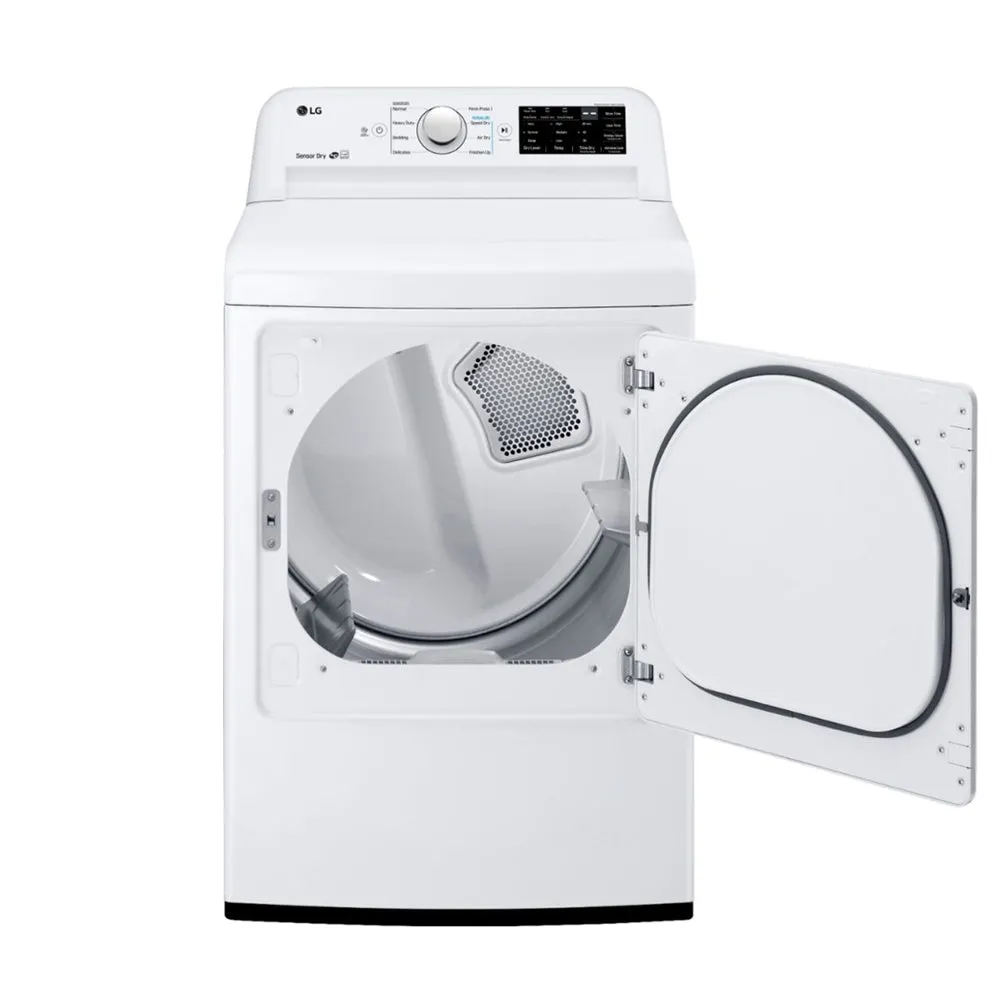 LG - 7.3 Cu. Ft. 8 Cycle Electric Dryer - White