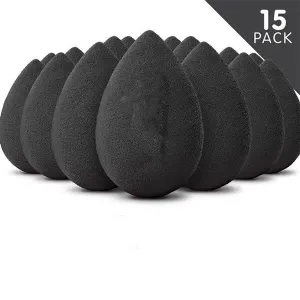 Modelrock Base Maker Beauty Sponge - “All Over Shaper” Black Egg - 15 Pack