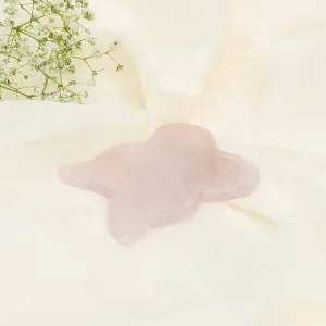 Rose Quartz Butterfly Gua Sha