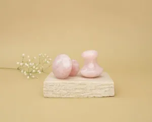 Rose Quartz Mushroom Gua Sha