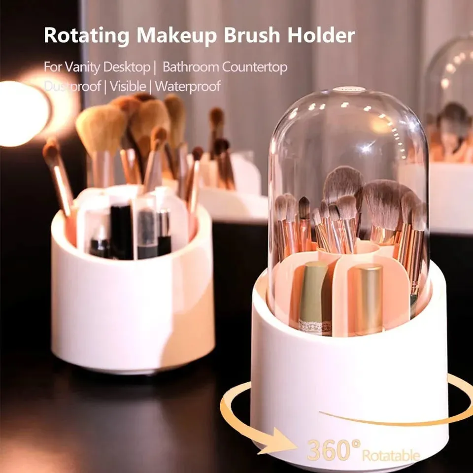 ROTATING BASE MAKEUP BRUSH HOLDER