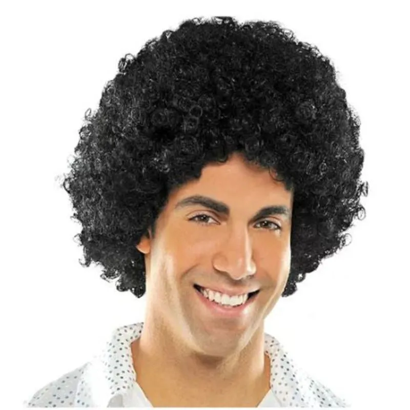 Unisex Afro Wig -  Black