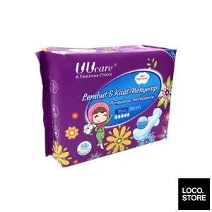 Young Girl Antibacterial Washable Pads Night 360mm 16 pads